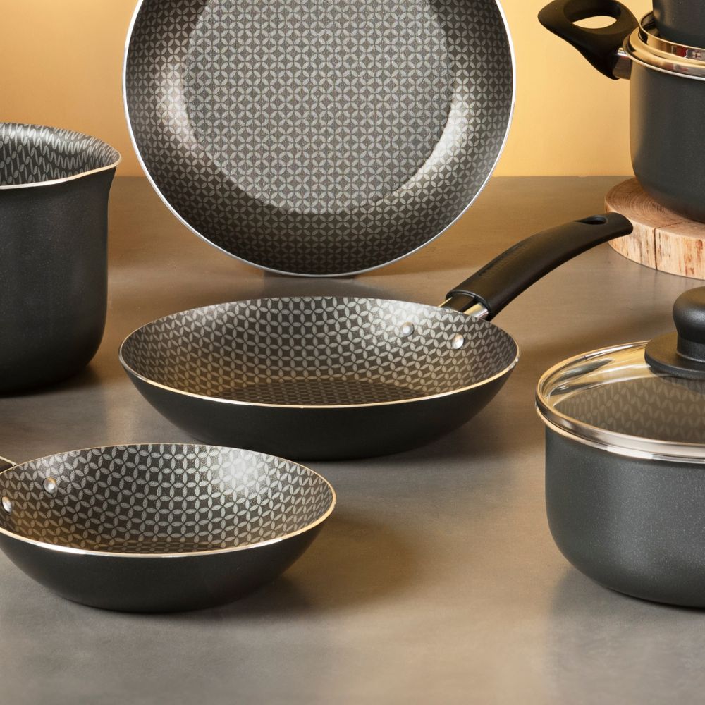 Frigideira Gourmet Cinza 20cm Antiaderente Ultra
