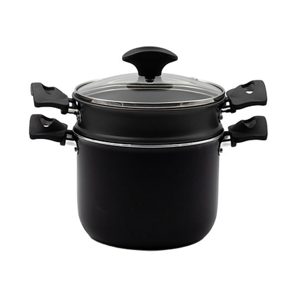 87216-cuscuzeira-antiaderente-inducao-multiflon-petra+-preto Cuscuzeira de Indução Petra+ Preto-